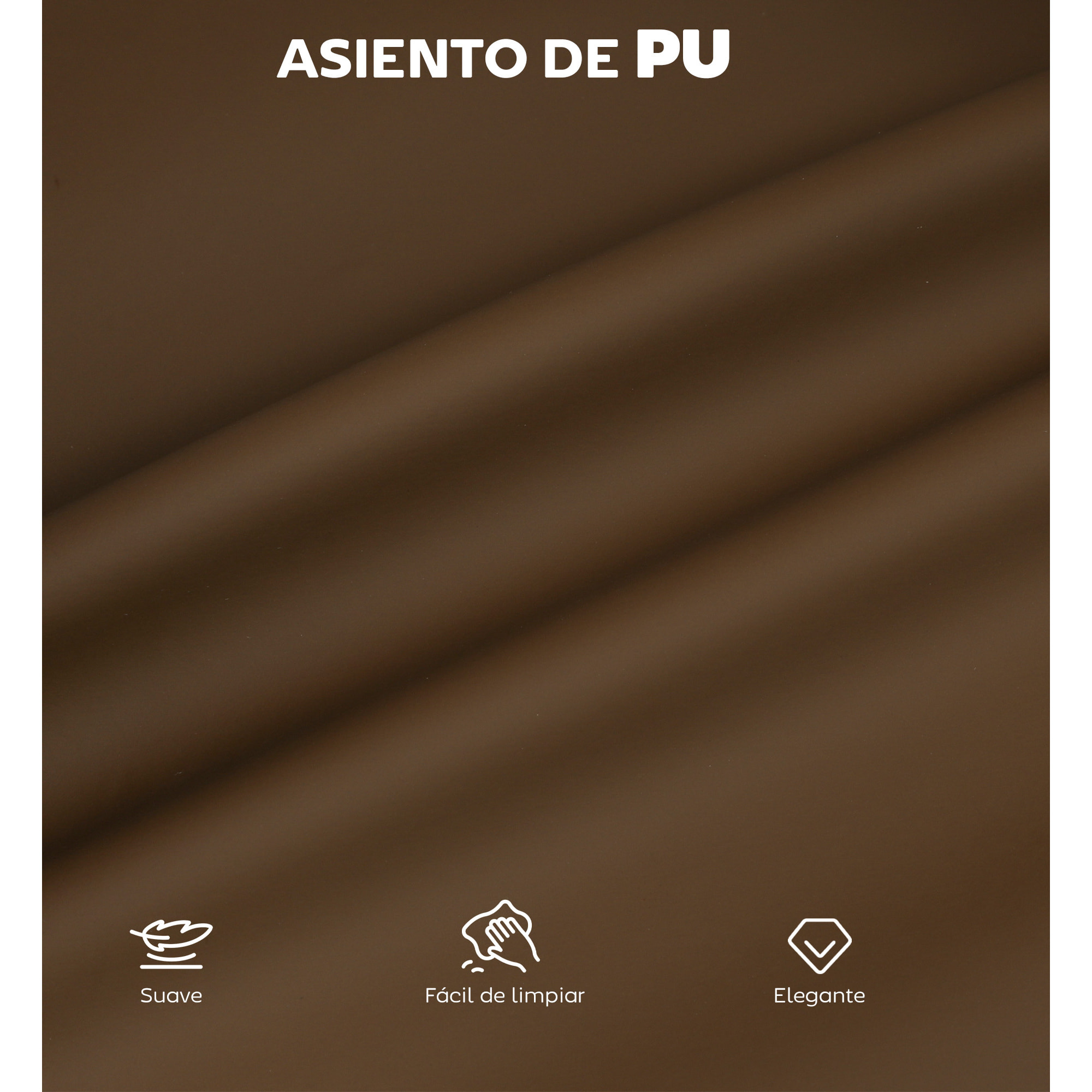 Juego de 2 Taburetes de Bar Taburetes Altos de Cocina con Respaldo de Ratán Asiento de PU Marco de Acero y Reposapiés para Comedor Mostrador 45x50x97 cm Marrón