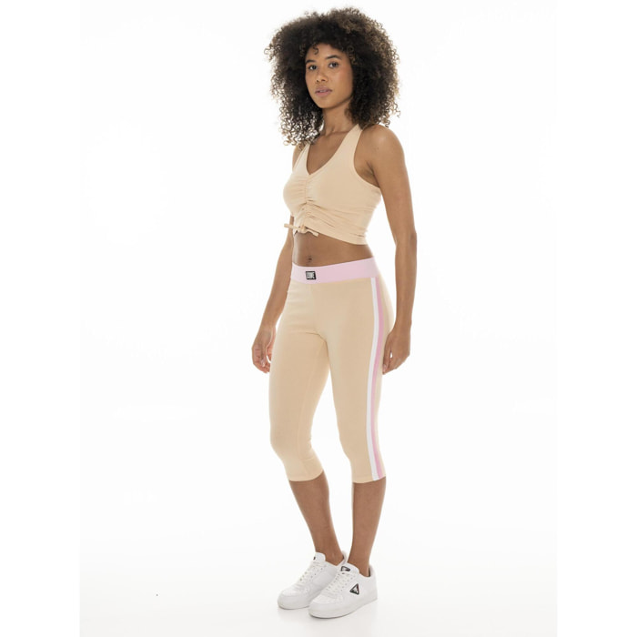Leggings capri de mujer Earth Tones
