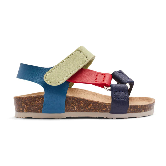 Sandalias Bio de Niños Tira Autoadherente Multicolor