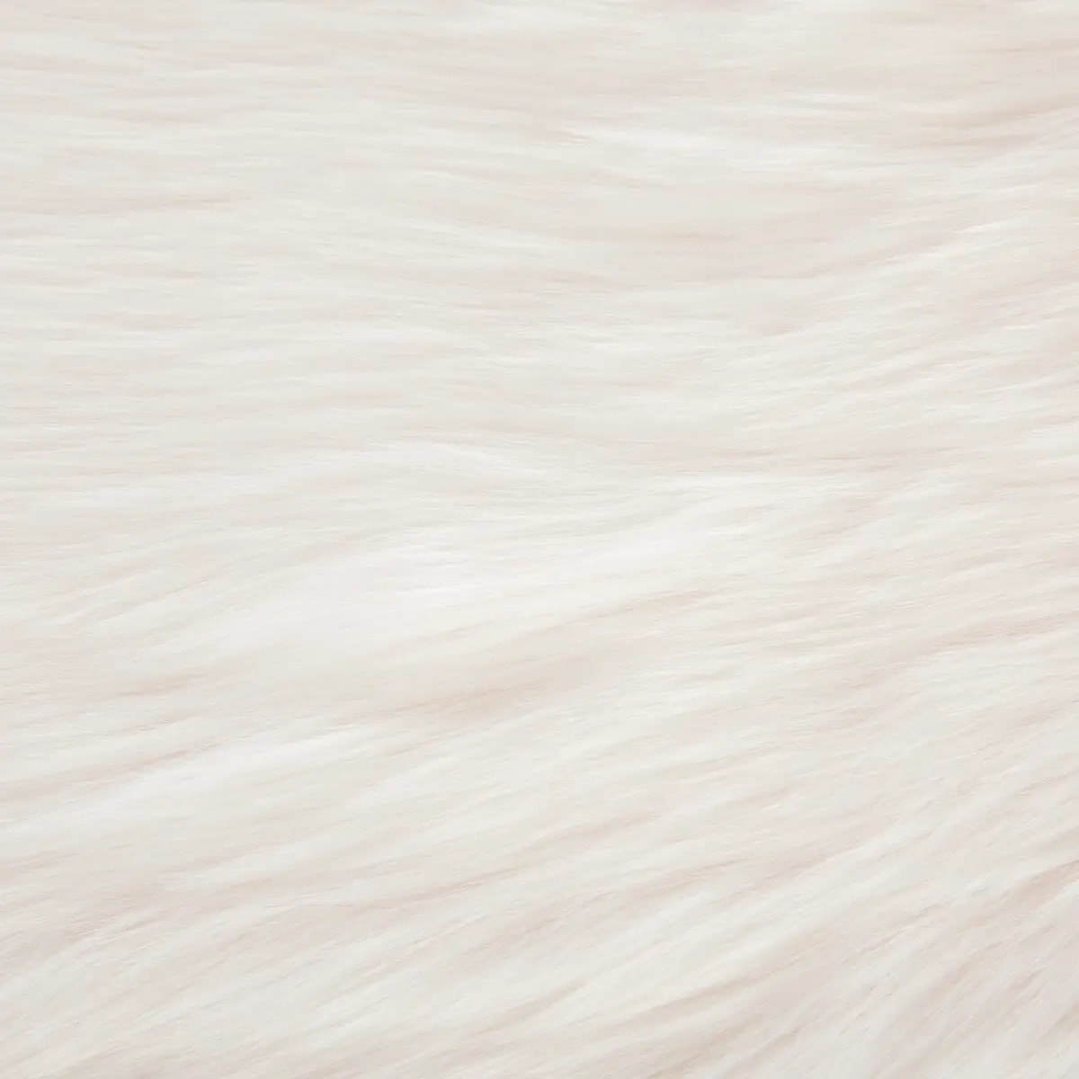 Tapis enfant fausse fourrure blanc 60x90cm