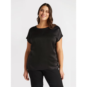 Fiorella Rubino - Blusa de raso - Negro