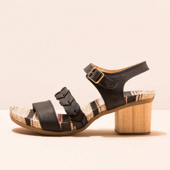 Sandalias con tacón N5560 PLEASANT BLACK /DEBA color Black