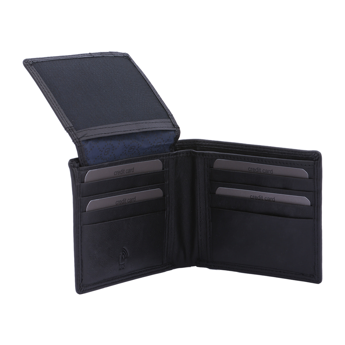 Portafoglio uomo in vera pelle - Modello Cavalier - Casual - 12.5 x 9.5 x 2.0 cm