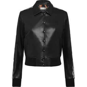 PHILIPP PLEIN Bomber de cuero