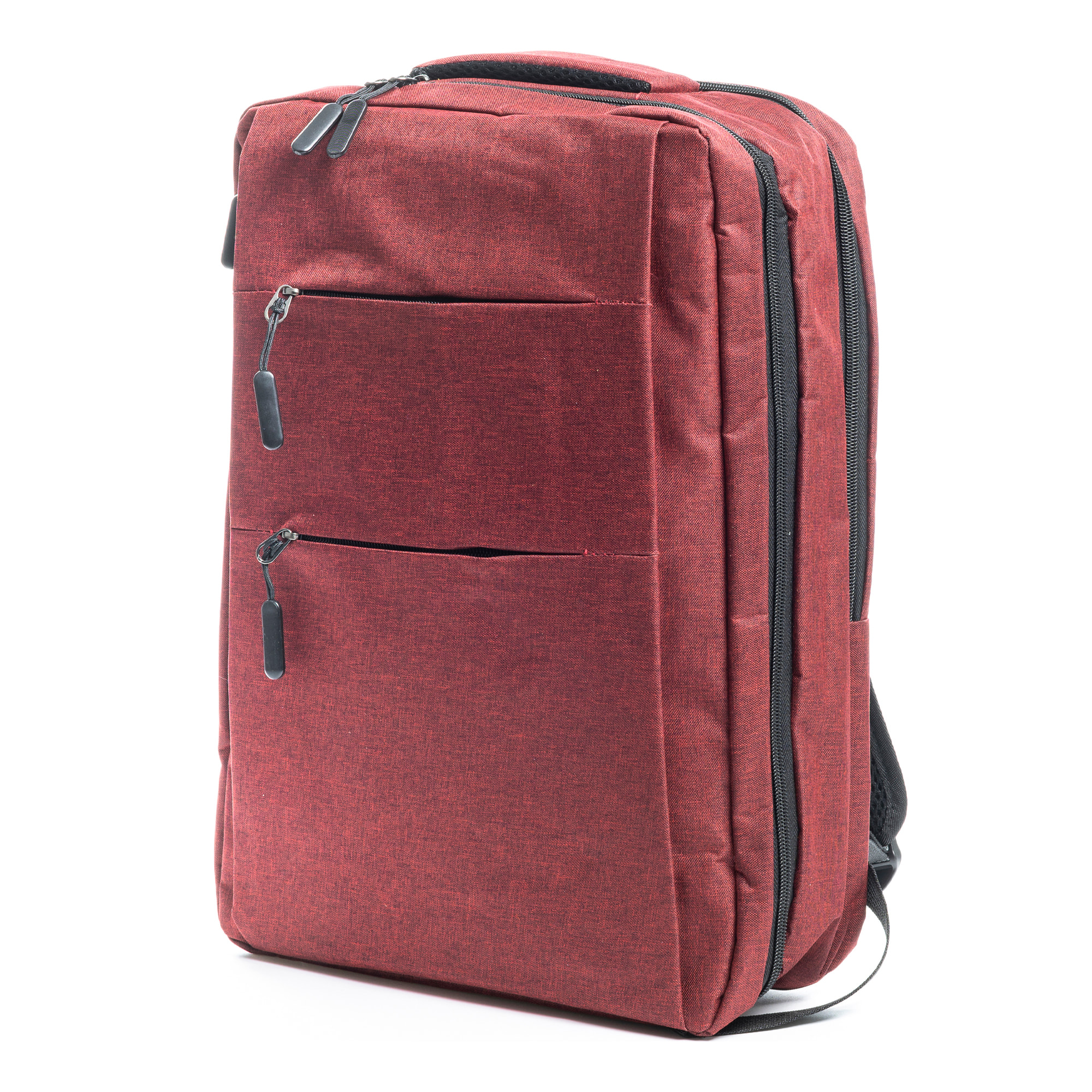 Zaino da cabina multiscomparto, porta laptop 17". Adattabile a Trolley. Presa USB esterna nascosta.