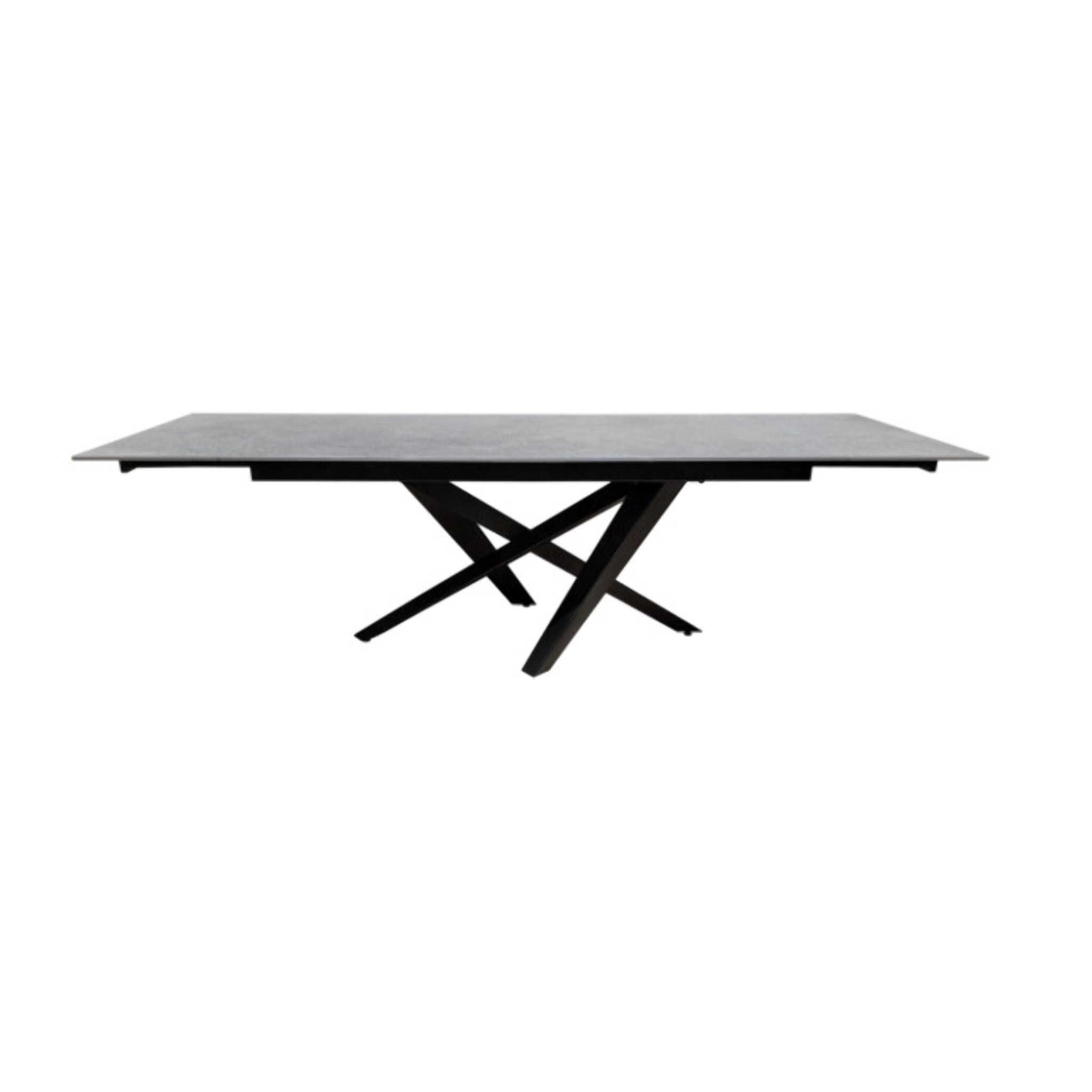 Table de repas extensible en céramique & métal 180/260 cm - DRIO