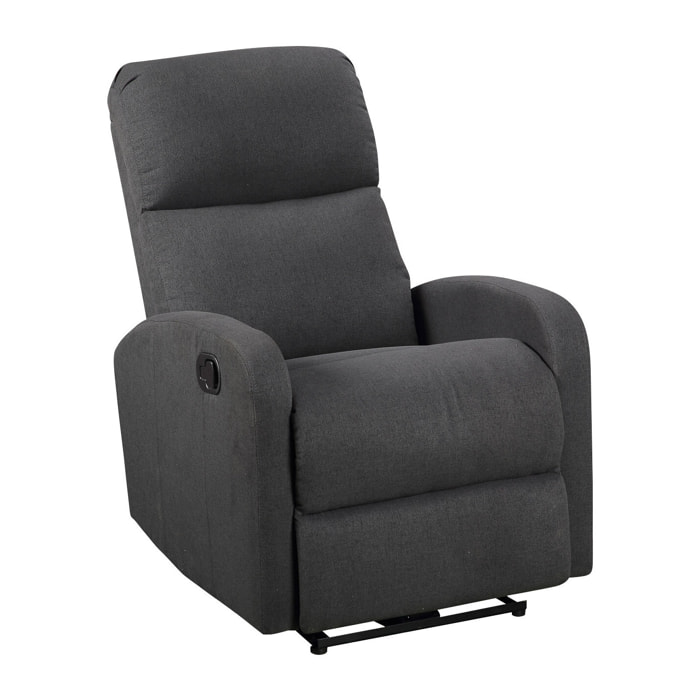 Fauteuil inclinable MAX gris anthracite