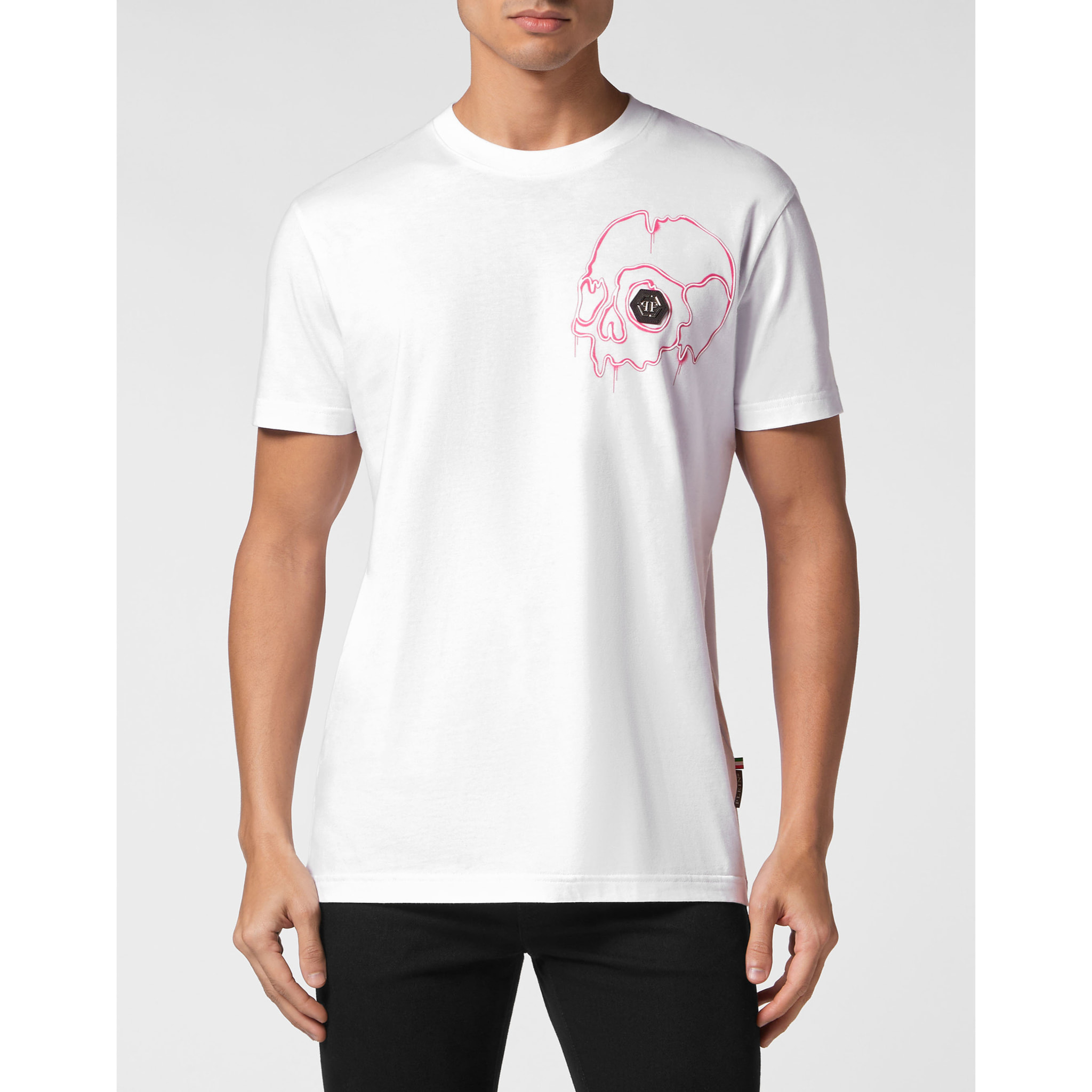 PHILIPP PLEIN T-Shirt Round Neck SKULL