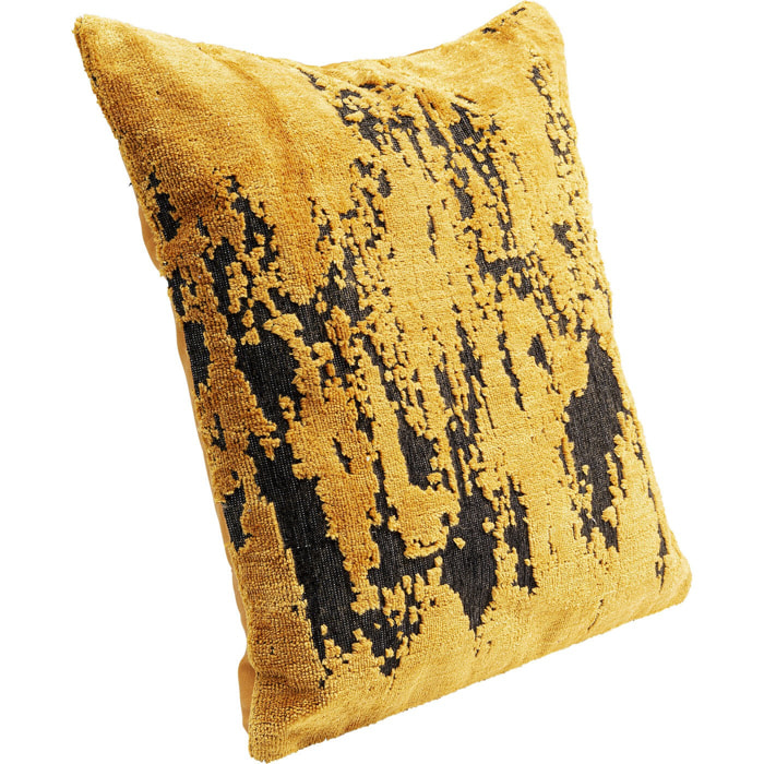 Coussin Silja ocre et noir Kare Design