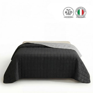 Copriletto una piazza e mezza estivo leggero double face 210x260 cm, trapunta estiva traspirante e morbida, coperta primaverile elegante e moderna, design reversibile per doppio stile, ideale per stagione calda, resistente e facile da lavare