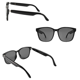 Occhiali intelligenti GS08, chiamata bluetooth, assistente vocale, telecomando per la fotocamera.