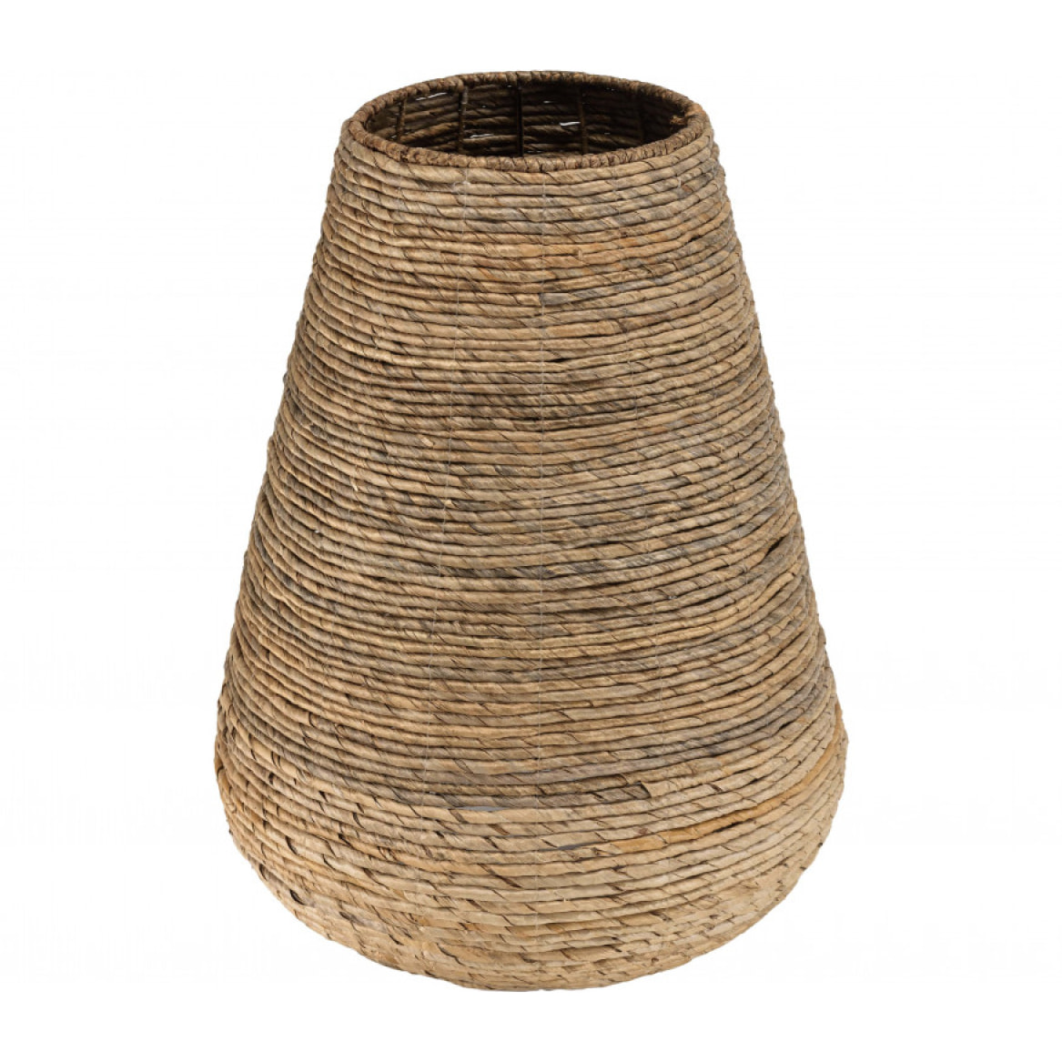 ALIDA - Cache pot modèle moyen en tissage d'abaca naturel