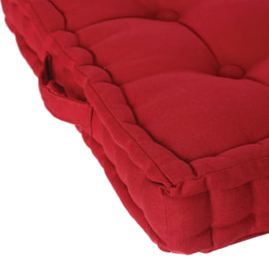 Coussin de sol rouge 40x40cm