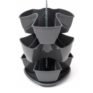 Jardín vertical colgante coubi herbal 9l., dimensiones (mm) 295x295x880, color grafito