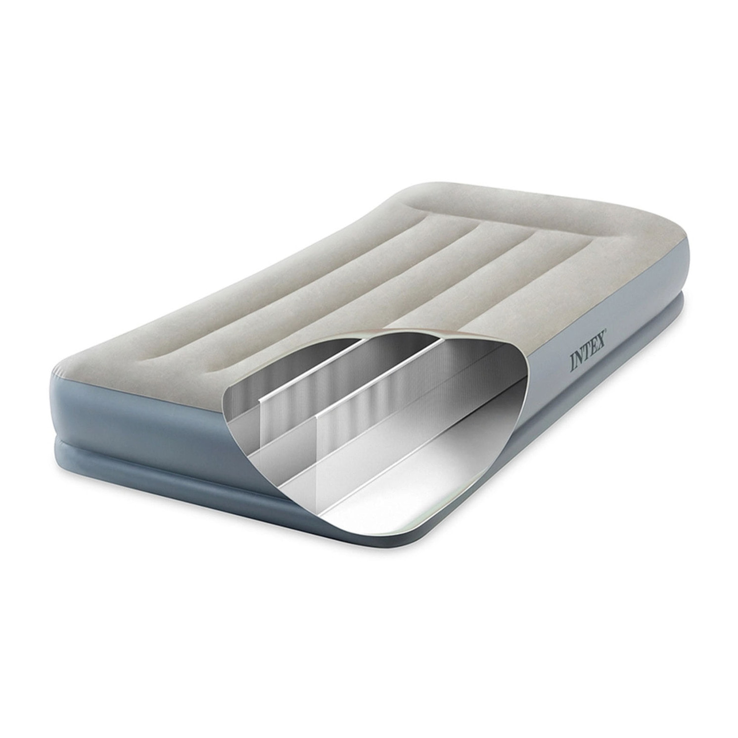 Intex Materasso Gonfiabile Dura-Beam Pillow Rest Mid-Rise Singolo Autogonfiante, 99x191x30 cm