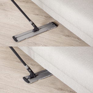Tête de balai coulissant "Click & Clean" gris