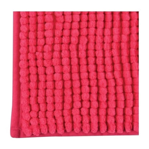 Tapis de bain Microfibre CHENILLE 60x90cm Rose Fuschia MSV