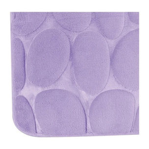 Tapis de bain Microfibre PEBBLE 40x60cm Lavande MSV