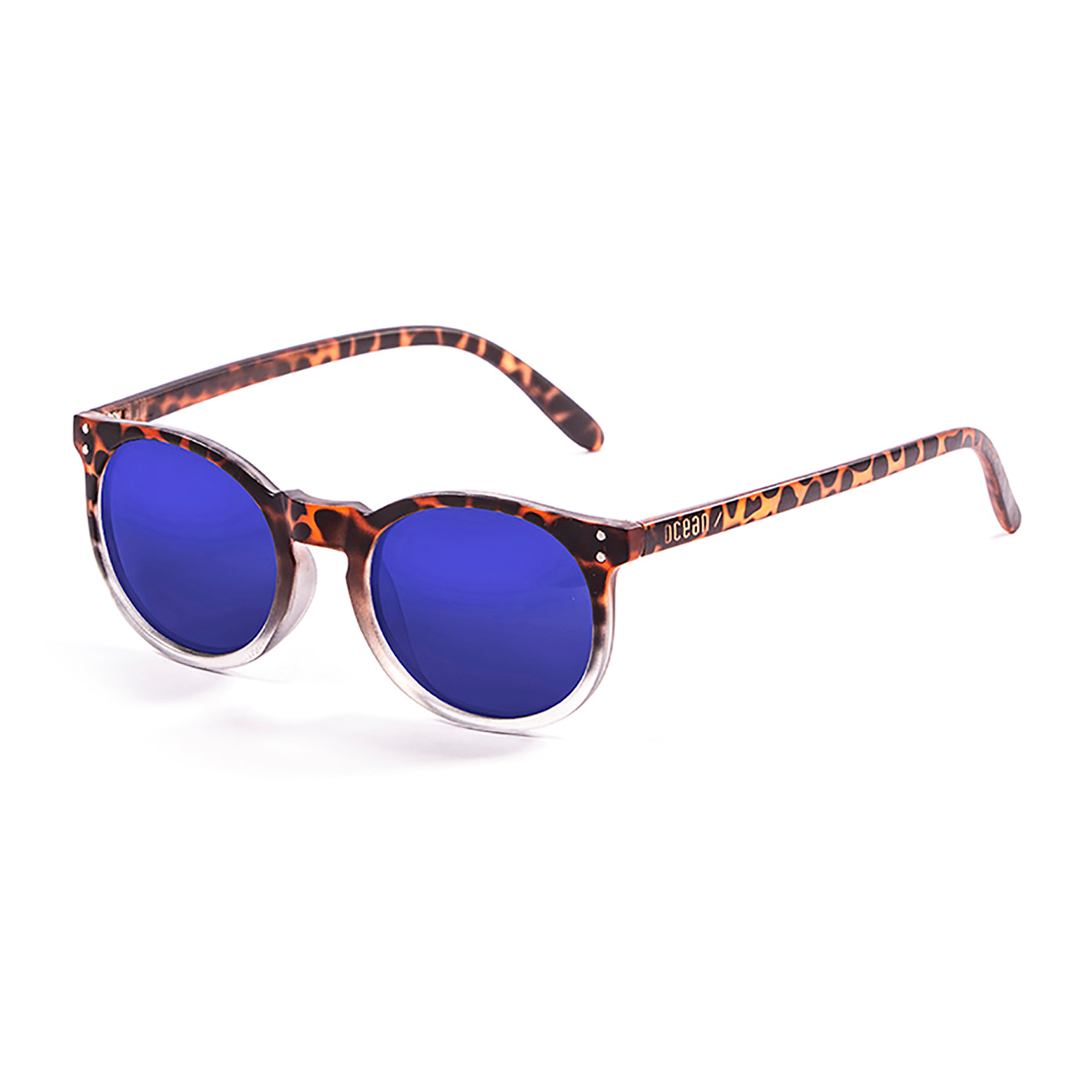 Gafas de sol OCEAN LIZARD - Demi marrón up y blanco revo azul