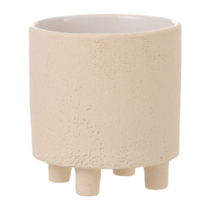 J-Line cache-pot Sable - céramique - beige - small - Ø 15 cm