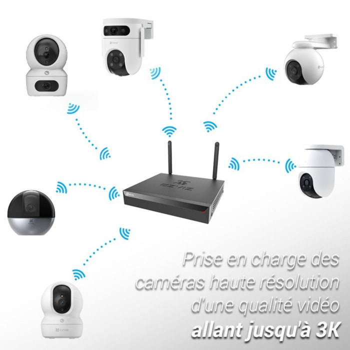 Caméra de surveillance EZVIZ NVR H5S+ 4 caméras extérieures H3C 2K+