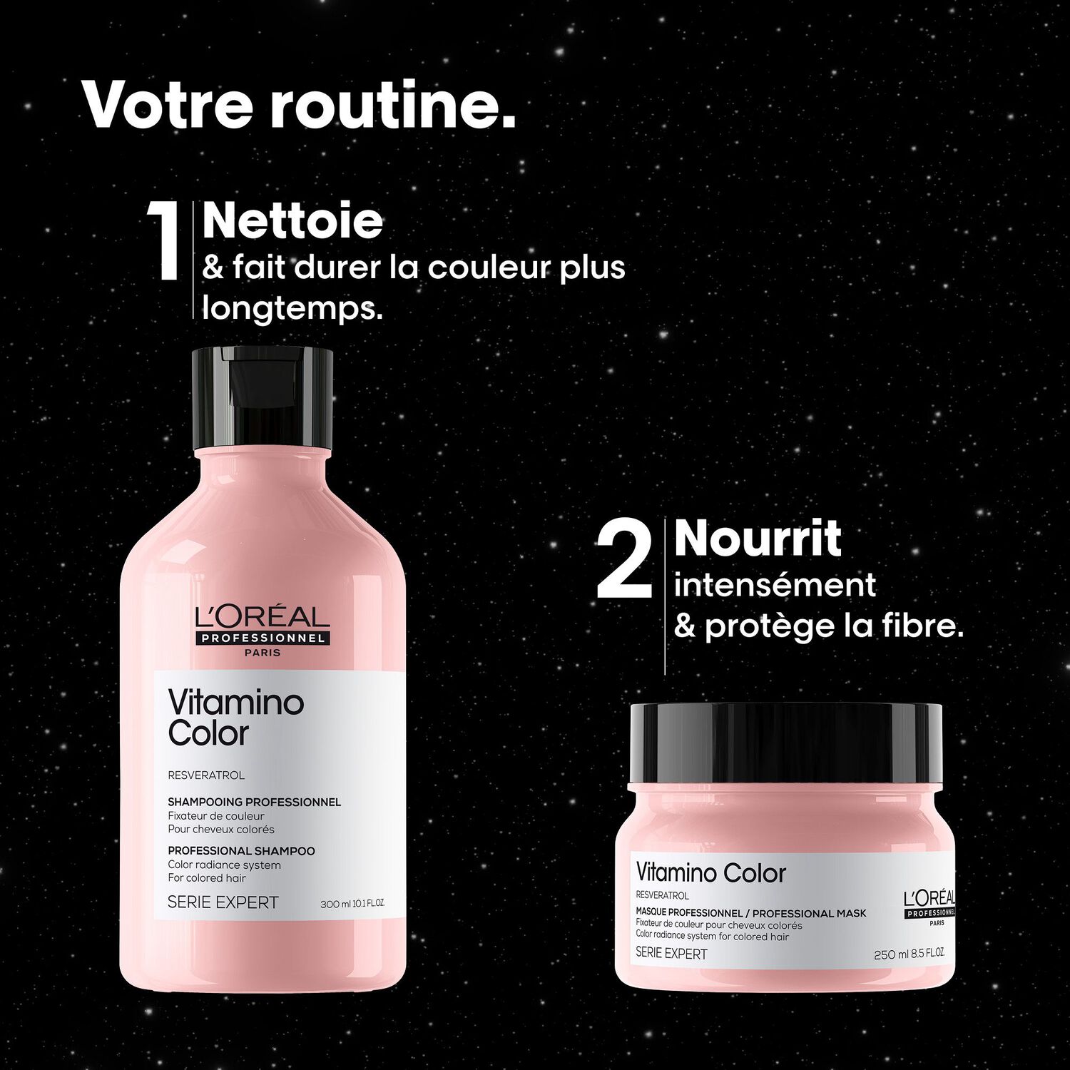 Vitamino Color - Coffret Shampooing 300 ml + Masque 250 ml