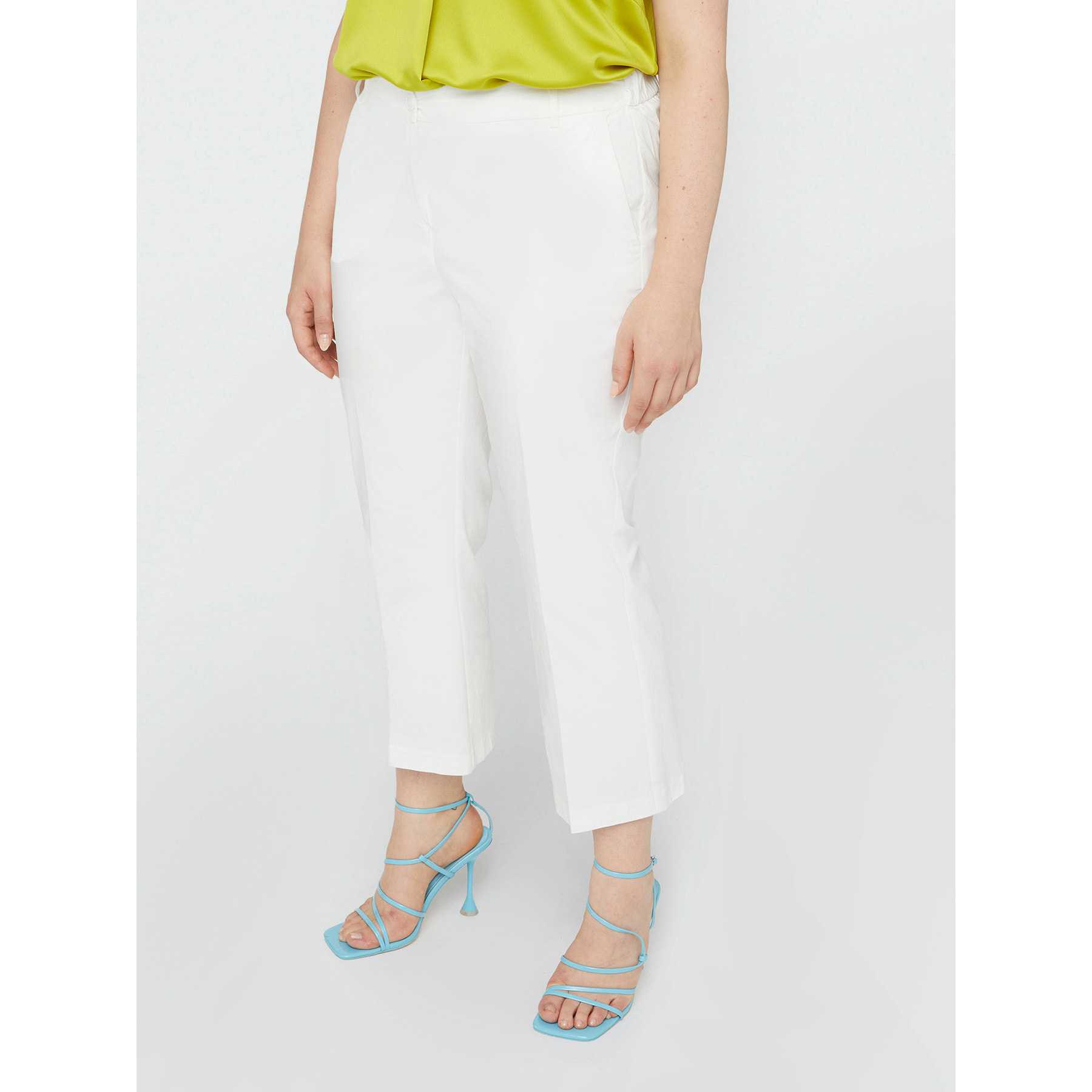 Fiorella Rubino - Pantaloni dritti alla caviglia - Bianco