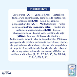 3 Boîtes de Lait en poudre Galliagest Premium Croissance (3x900g) - Gallia De 12 à 18 Mois