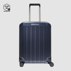 Piquadro Valise trolley cabine à 4 roues avec serrure TSA avec ports USB et USB Type-C