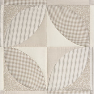 Funda de cuadrante algodón patchwork Gropatcol color gris piedra 100% Algodón