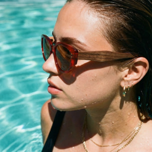 Gafas de Sol Feler 1616-2 Polarizadas de Madera Unisex 55 mm