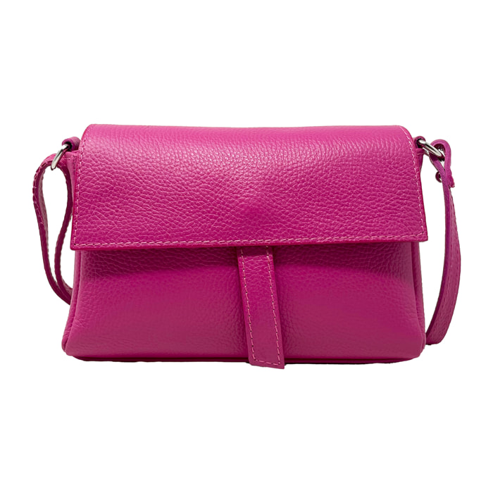 Borsetta a Tracolla Clutch in Vera Pelle Made in Italy