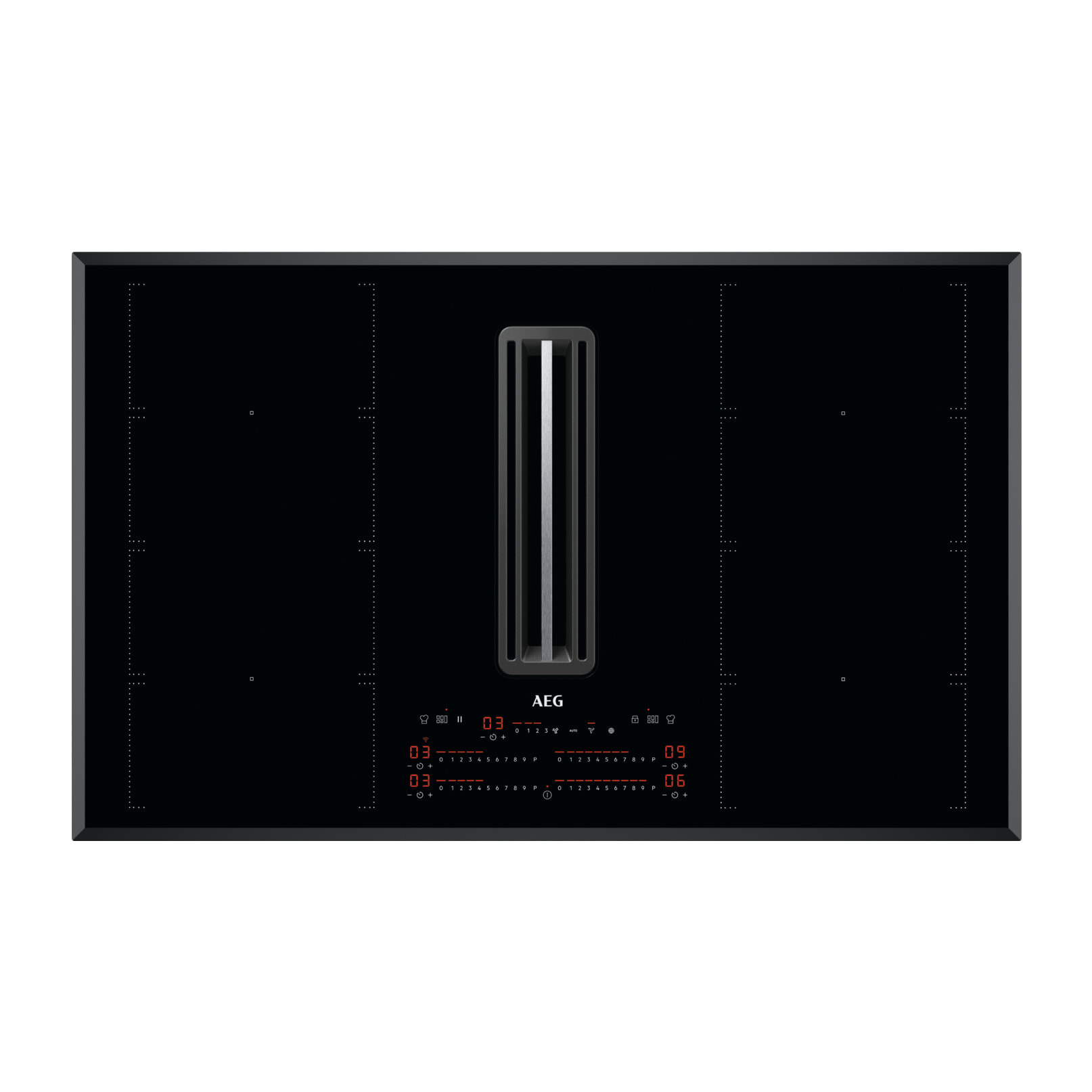 AEG Placa de inducción con campana extractora de 83 cm CCE84779FB | Reacondicionado