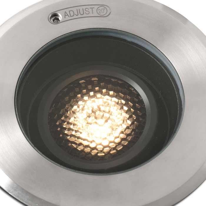 GEISER 80 GU10 Plafonnier encastrable orientable gris