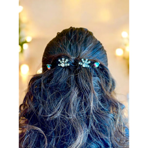 Pack 10 Horquilla recogido surtido con cristales de SW. Figuras GD