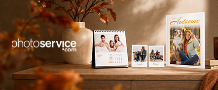 Photoservice Vos plus beaux moments dans un livre photo...