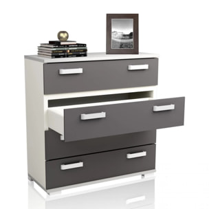 Cómoda Ataneq Blanco - Grafito