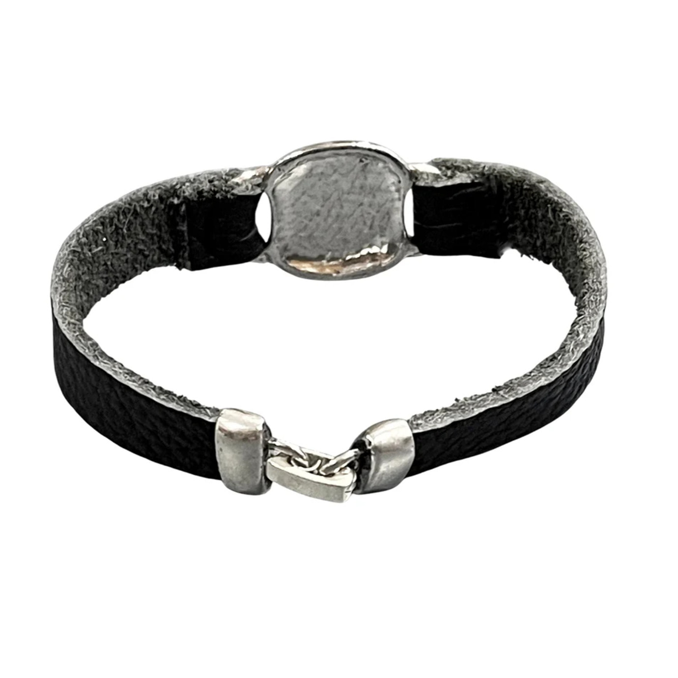 Pulsera Espiral Negra en plata 10mc