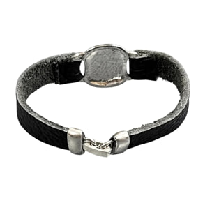 Pulsera Espiral Negra en plata 10mc