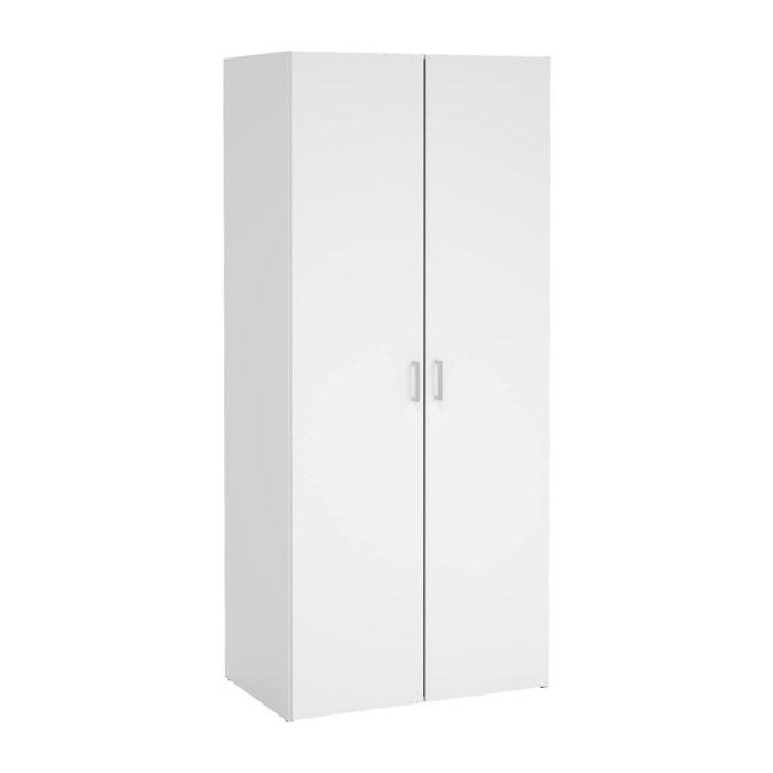 Armario duero con 2 puertas en color blanco 77,6x49,5x175,4cm
