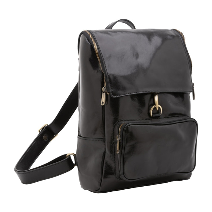 Borsa a spalla da donna - Modello Eris Elite - Vera pelle - 27.0 x 35.0 x 9.0 cm