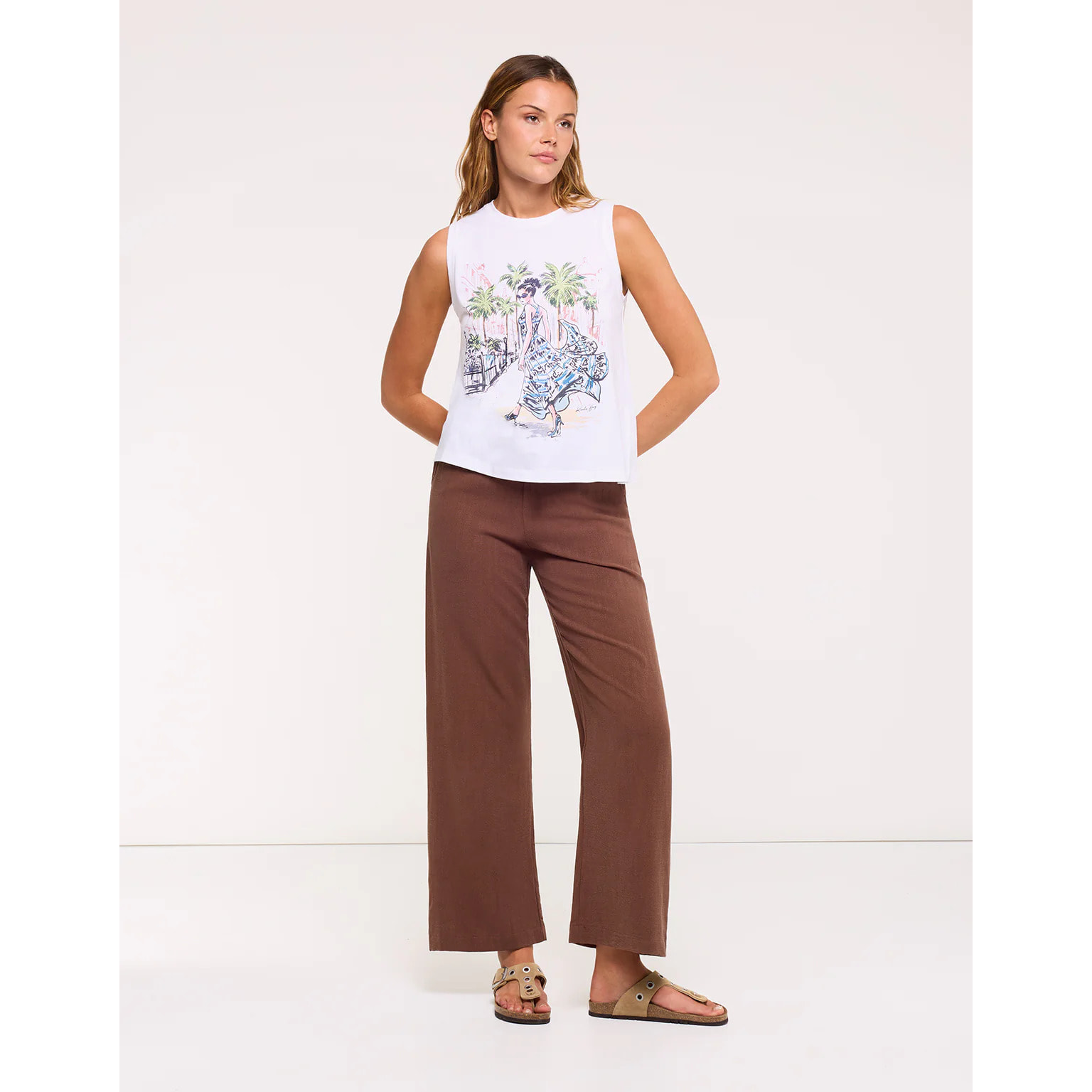 Camiseta Tirantes Blanco - Figureli