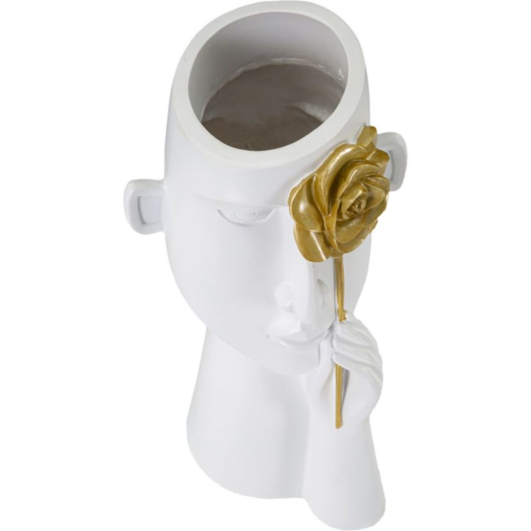 VASO FACE C/FIORE CM 14X13X27