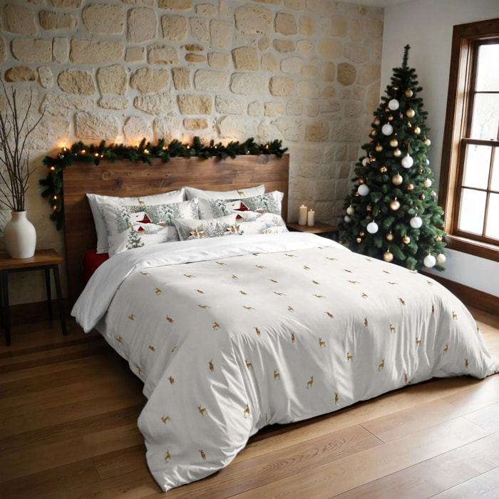 Housse de couette avec pressions Forest Cerf