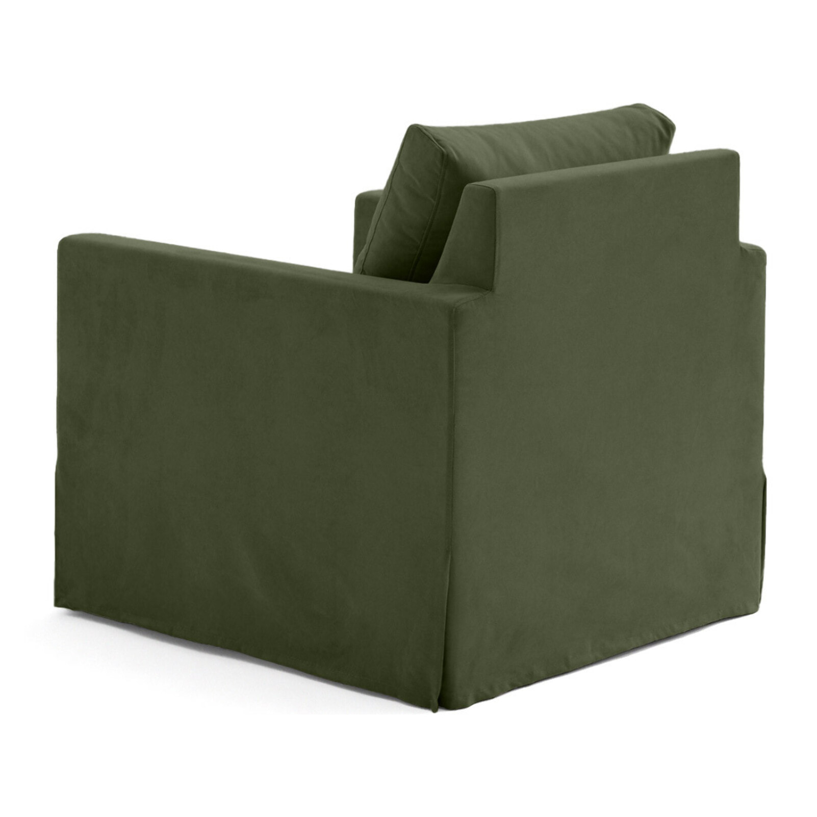 Serena - fauteuil déhoussable en tissu - Vert