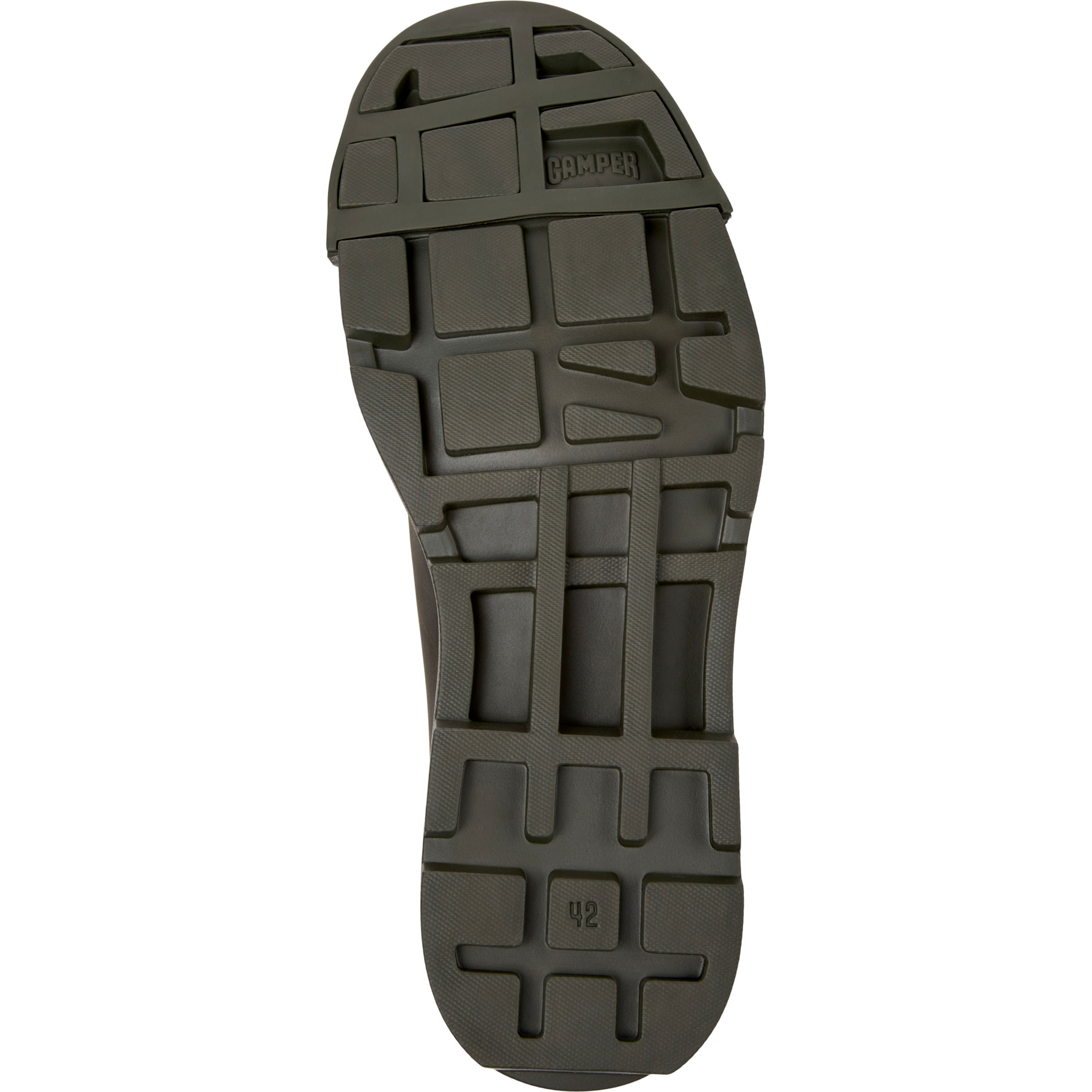 Zapatos de cordones - CAMPER Junction - Verde - Piel de ante