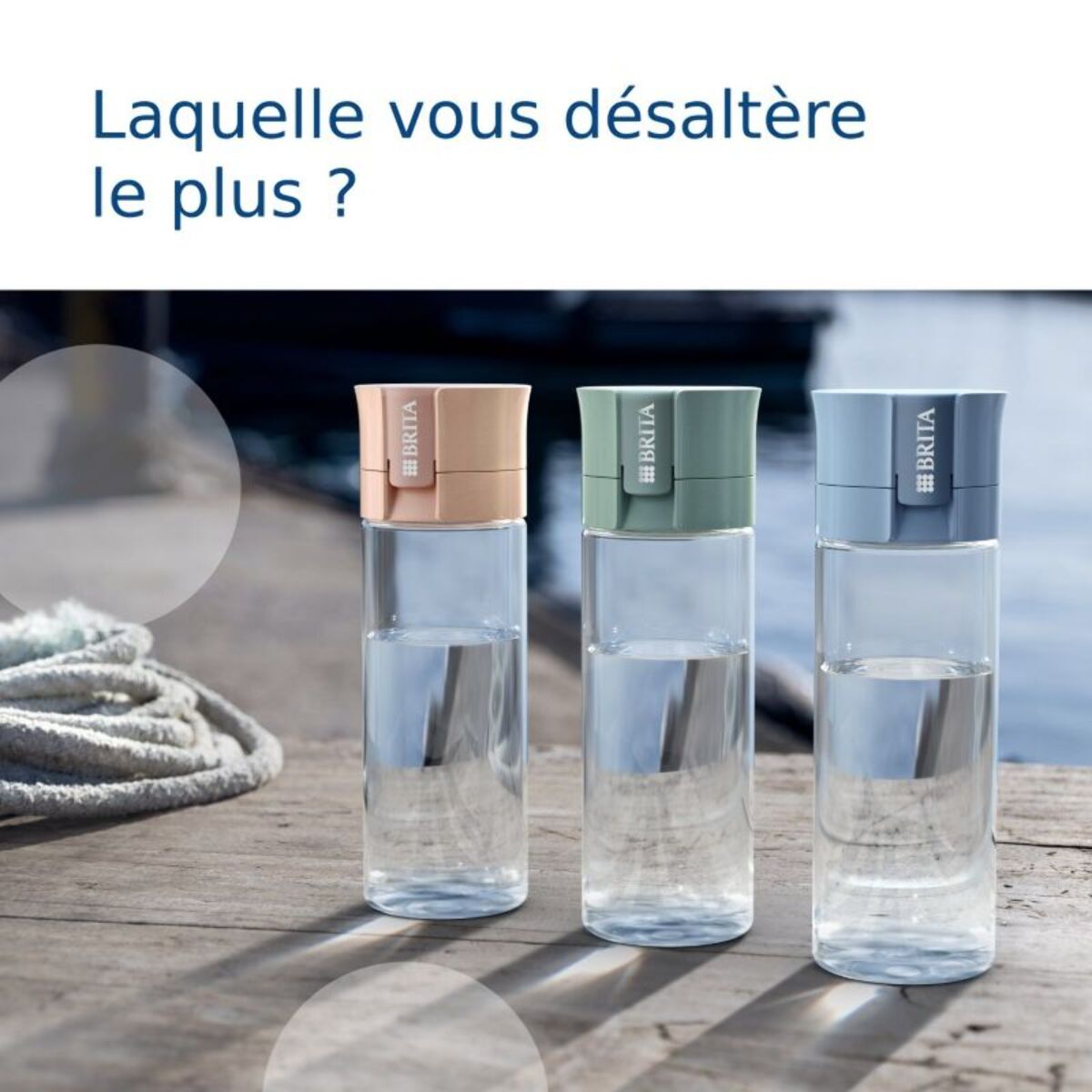 Gourde filtrante BRITA filtrante Vital bleu clair + 2 filtres à eau