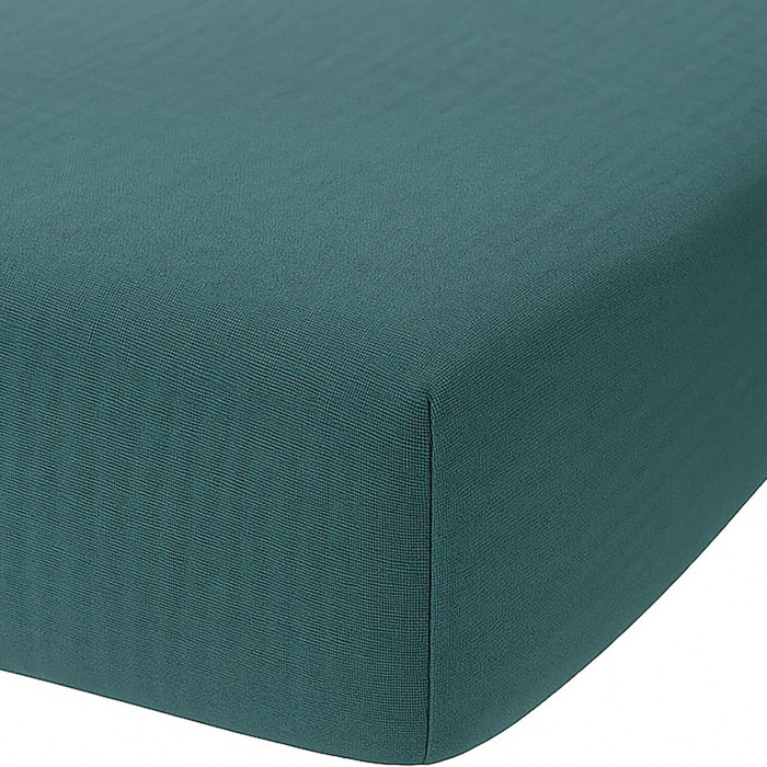 Drap housse - bonnet:30cm - 100% gaze de coton canard