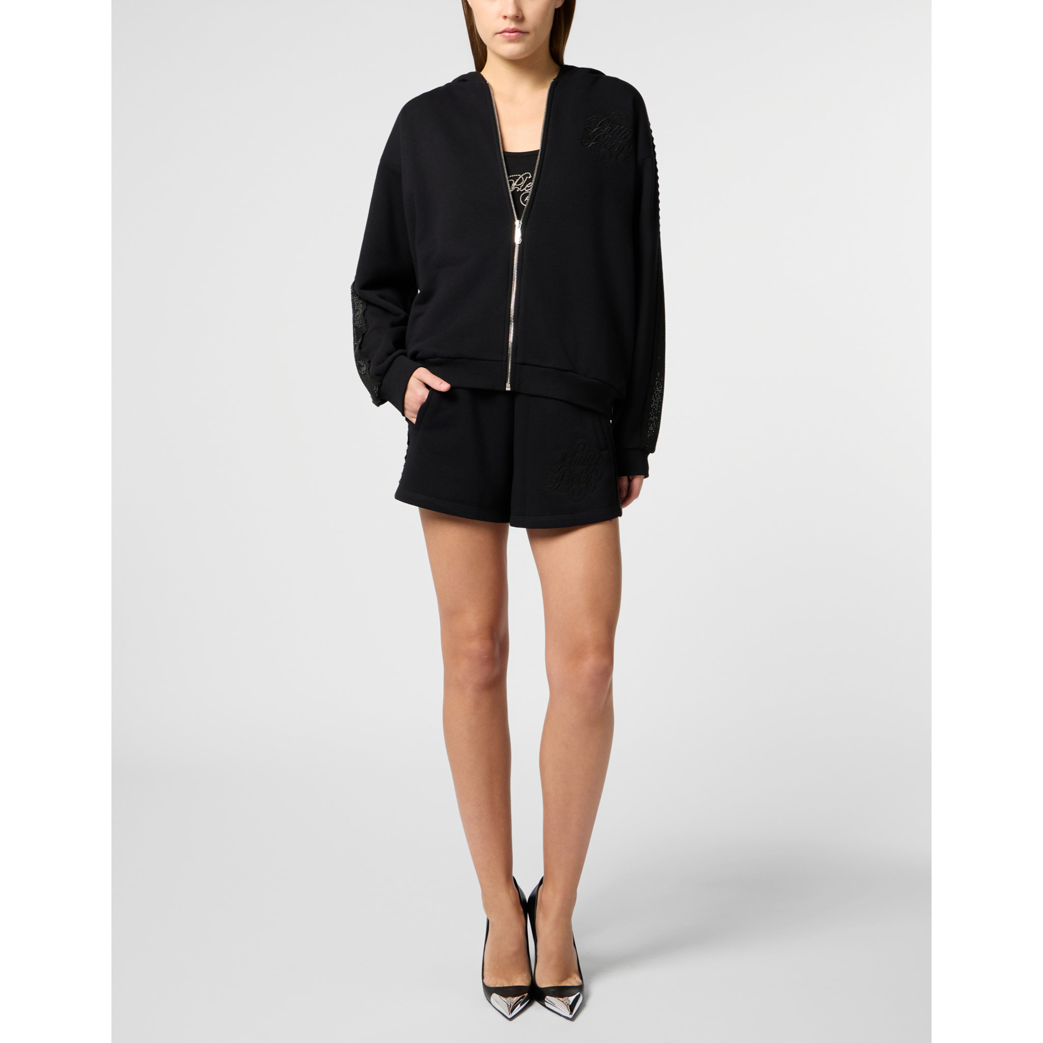 PHILIPP PLEIN Shorts Strass Band