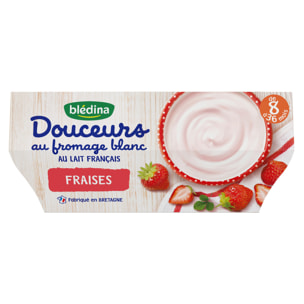 24 Desserts Fraise 6x(4x100g) - Douceurs au fromage blanc Dès 8 Mois